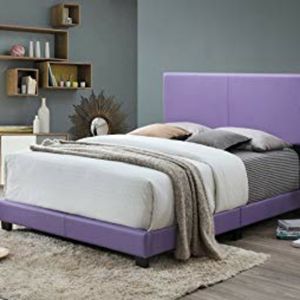 Lavender Upholstered Twin bed frame only 100$